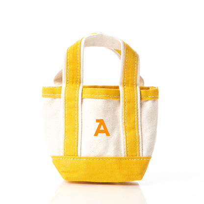 Personalized Mini Classic Tote for Everyday Carry, Mustard personalized front