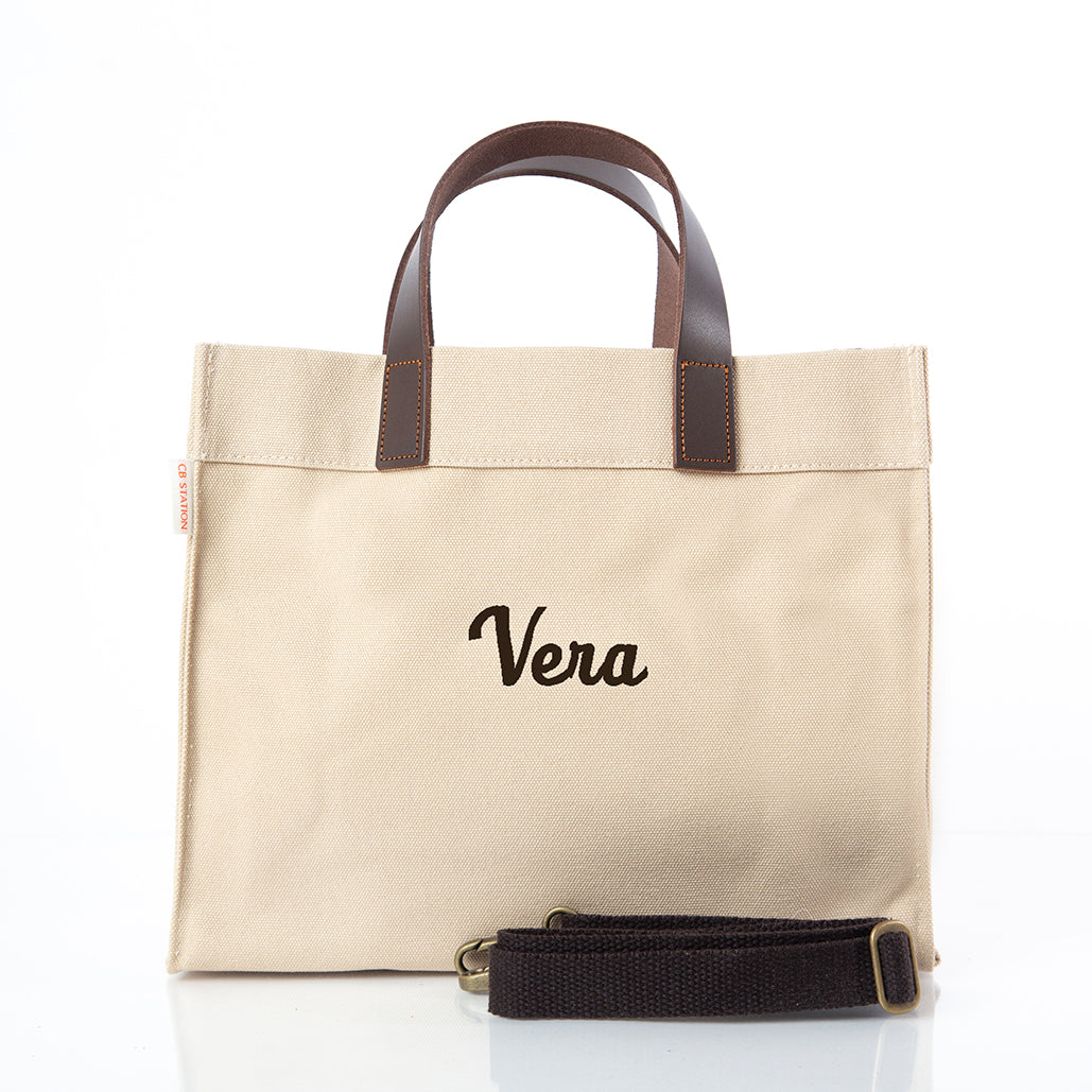 Personalized Mini Advantage Tote Bag for Everyday Carry, Safari personalized front