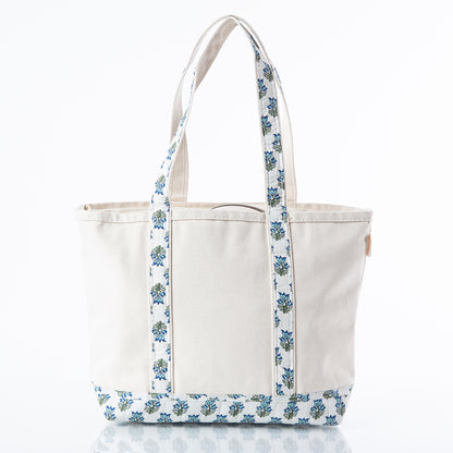 Personalized Block Print Classic Tote for Everyday Carry, Aqua alternate view 1