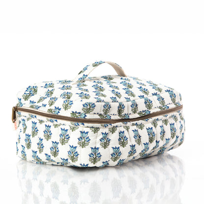 Personalized Block Print Train Case for Pretty Keepsakes, Aqua alternate view 2