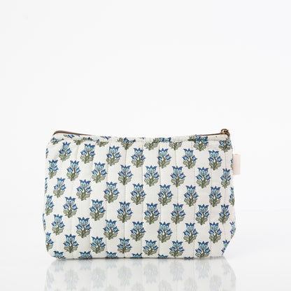 Personalized Block Print Clutch Bag for Date Night, Aqua alternate view 1