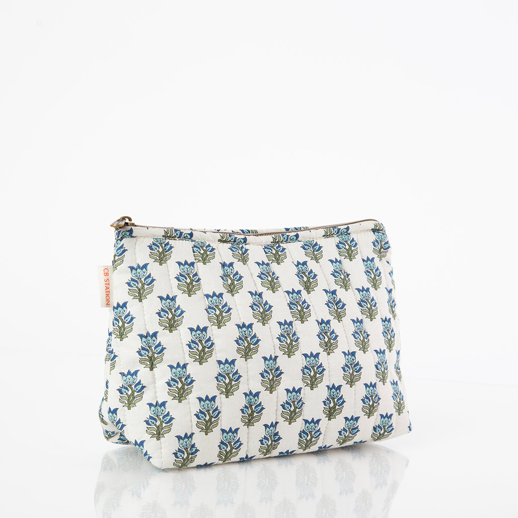 Personalized Block Print Clutch Bag for Date Night, Aqua alternate view 3