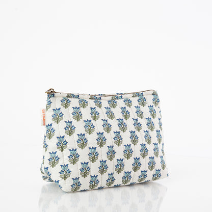 Personalized Block Print Clutch Bag for Date Night, Aqua alternate view 3