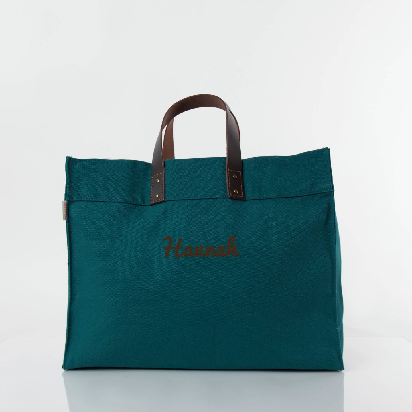 Personalized Advantage Tote Bag for Everyday Carry, Teal personalized front