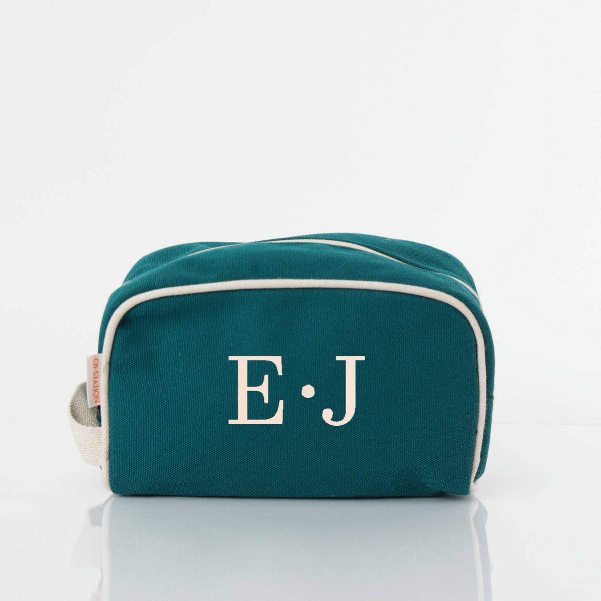Personalized Dopp Kit for Grooming Gear, Teal personalized front