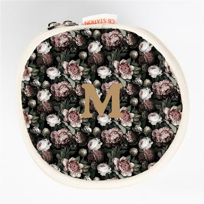Personalized Vintage Rose Circle Case for Pretty Keepsakes, Vintage Rose personalized front