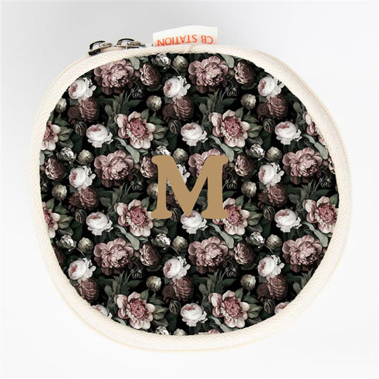 Personalized Vintage Rose Circle Case for Pretty Keepsakes, Vintage Rose personalized front