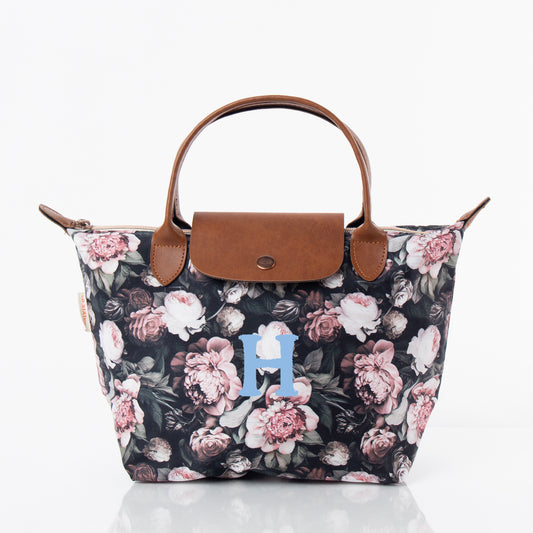 Personalized Vintage Rose City Tote for Everyday Carry, Vintage Rose personalized front