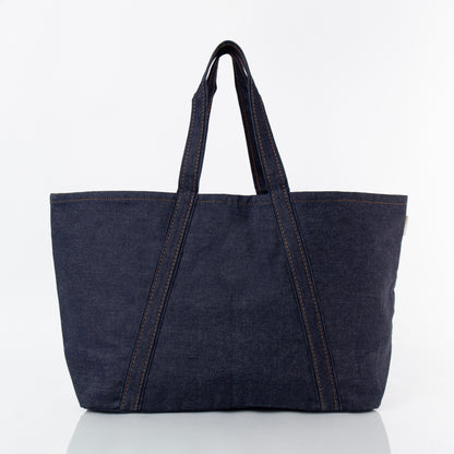Personalized Heritage Denim Tote for Everyday Carry, Dark Denim alternate view 1