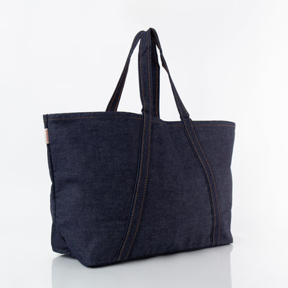 Personalized Heritage Denim Tote for Everyday Carry, Dark Denim alternate view 4