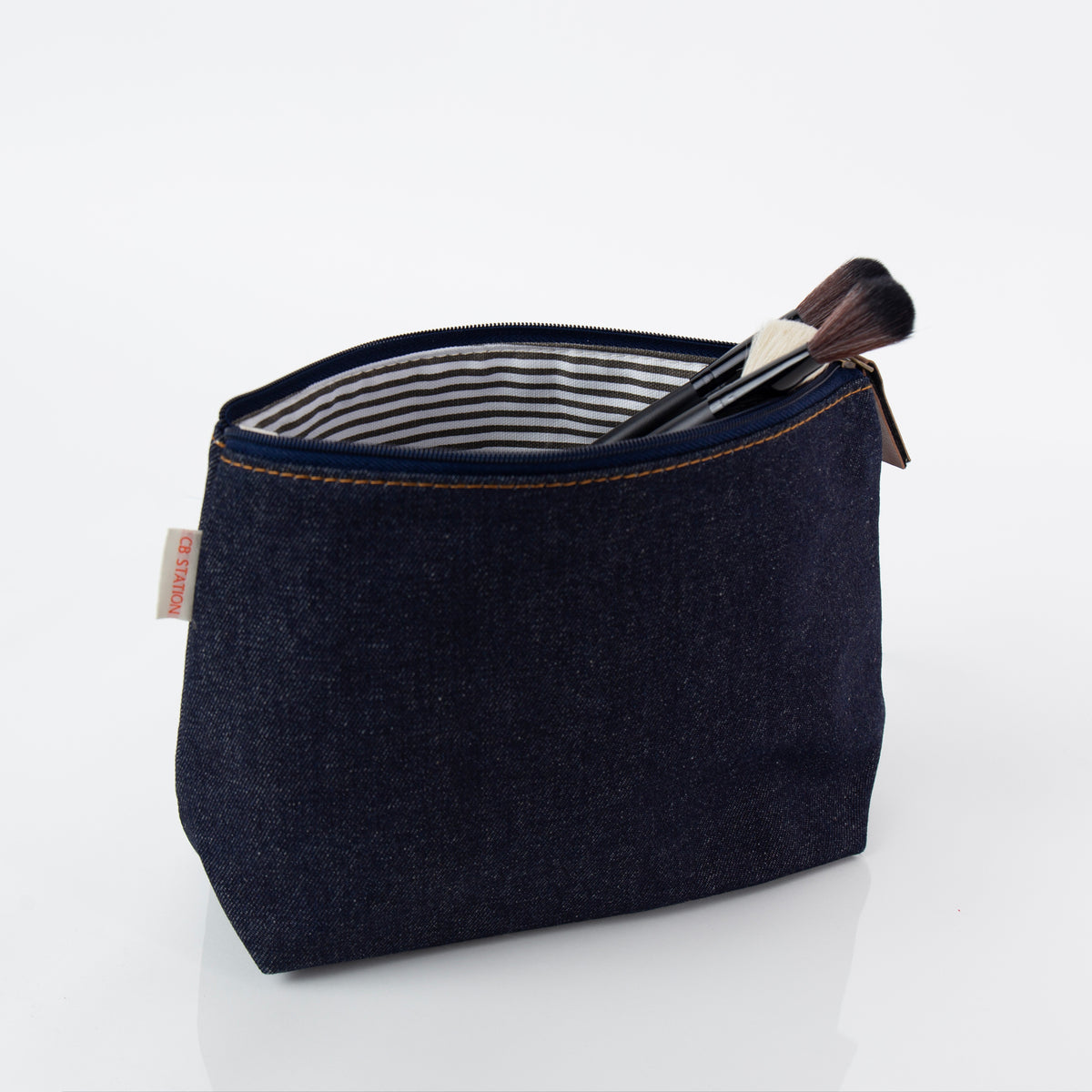 Personalized Heritage Denim Clutch Bag for Date Night, Dark Denim alternate view 2