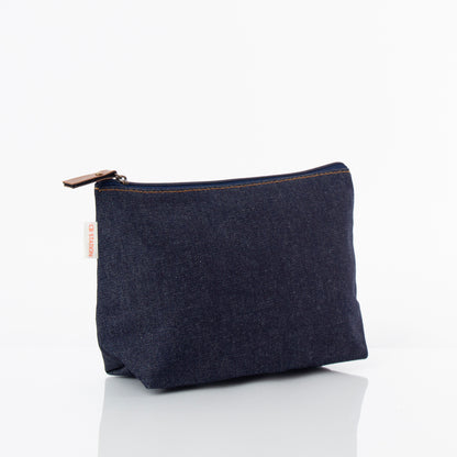 Personalized Heritage Denim Clutch Bag for Date Night, Dark Denim alternate view 3