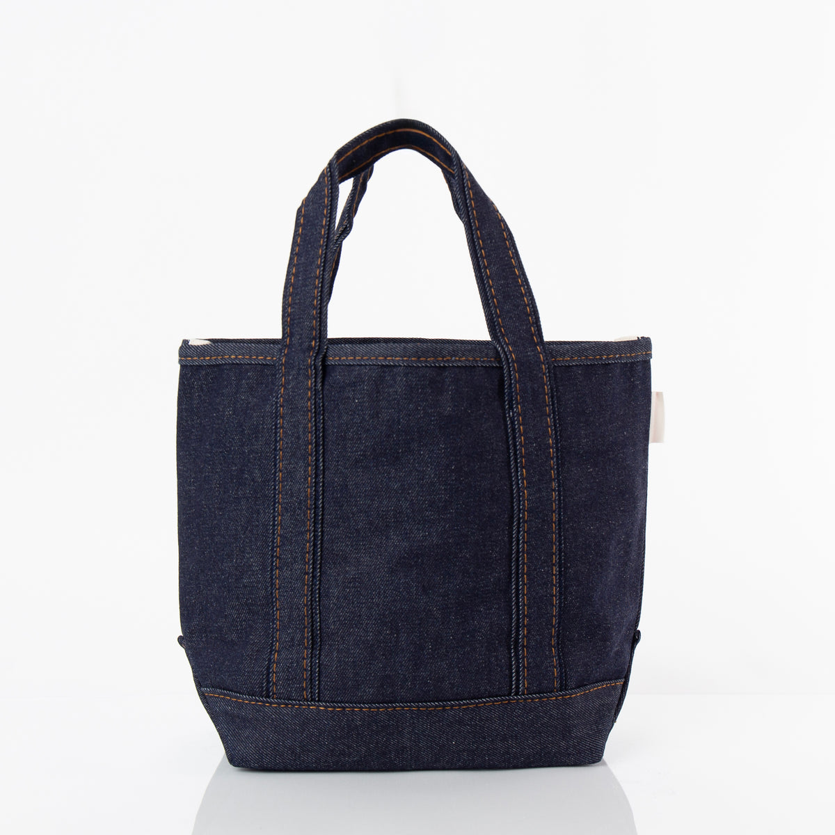 Personalized Heritage Denim Open Top Tote for Everyday Carry, Dark Denim alternate view 1