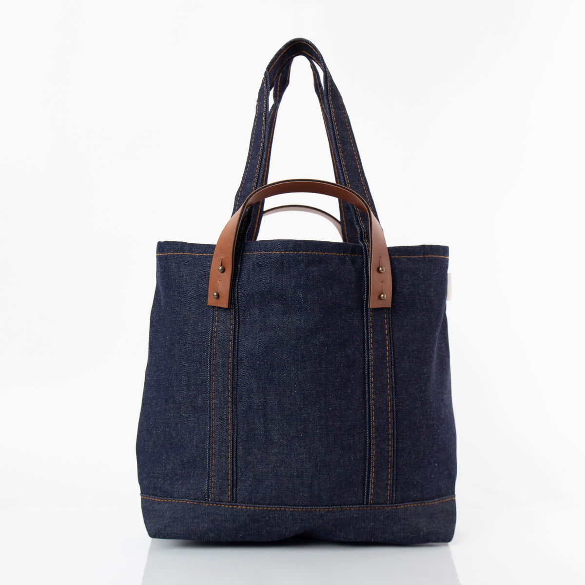 Personalized Heritage Denim Crafted Tote for Everyday Carry, Dark Denim alternate view 1