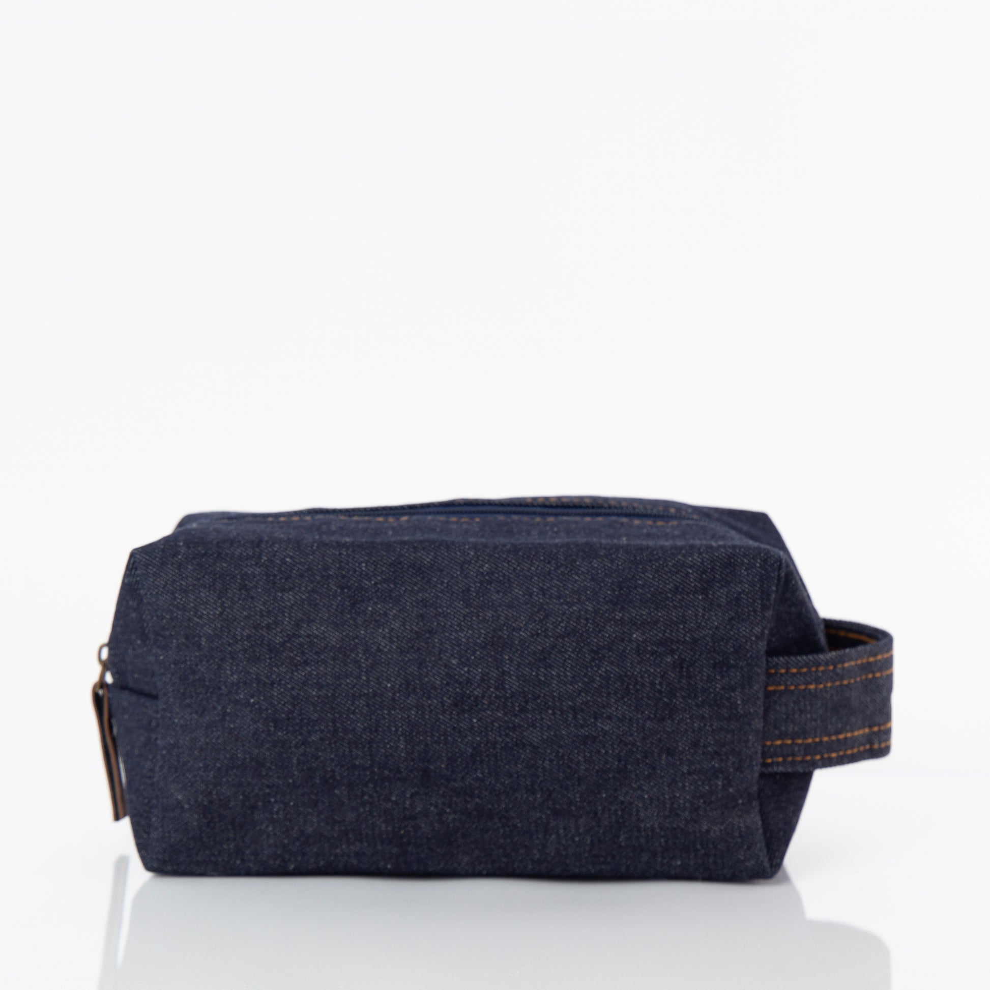 Personalized Heritage Denim Dopp Kit for Grooming Gear, Dark Denim alternate view 1
