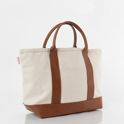 Personalized The Kind Leather Tote for Everyday Carry, Natural alternate view 3