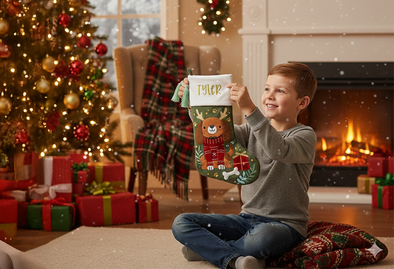 Personalized Dog stocking by Stephen Joseph