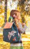 Stephen Joseph Embroidered Quilted Backpack for Toddlers, Princess Bear