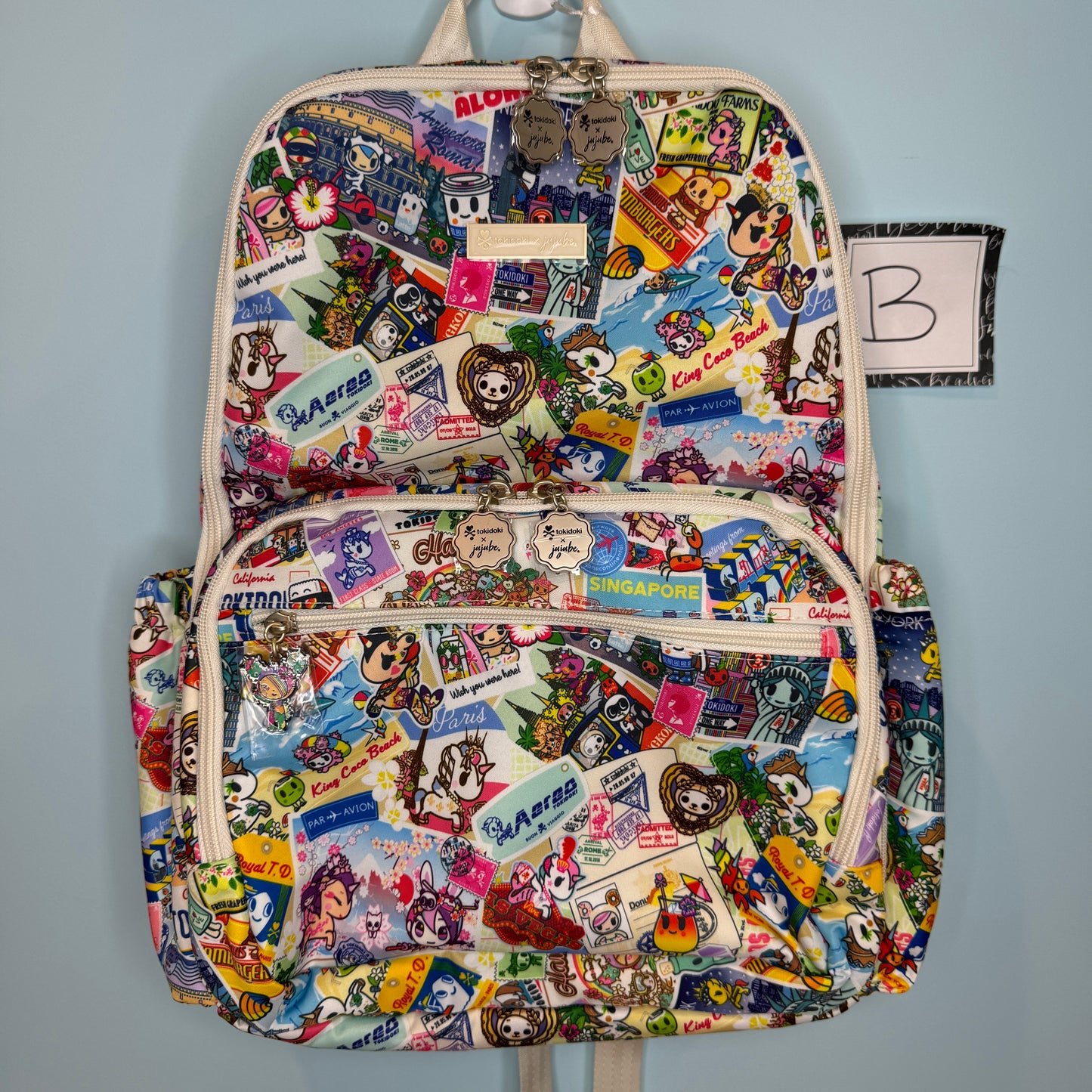 JuJuBe x  Tokidoki Kawaii Round the World in Zealous Backpack