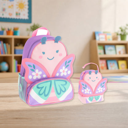 Stephen Joseph Character Lunch Pal Lunch Box, Stephen Joseph Sidekick Set matching SJ102025C backpack and lunchbox kit lifestyle image