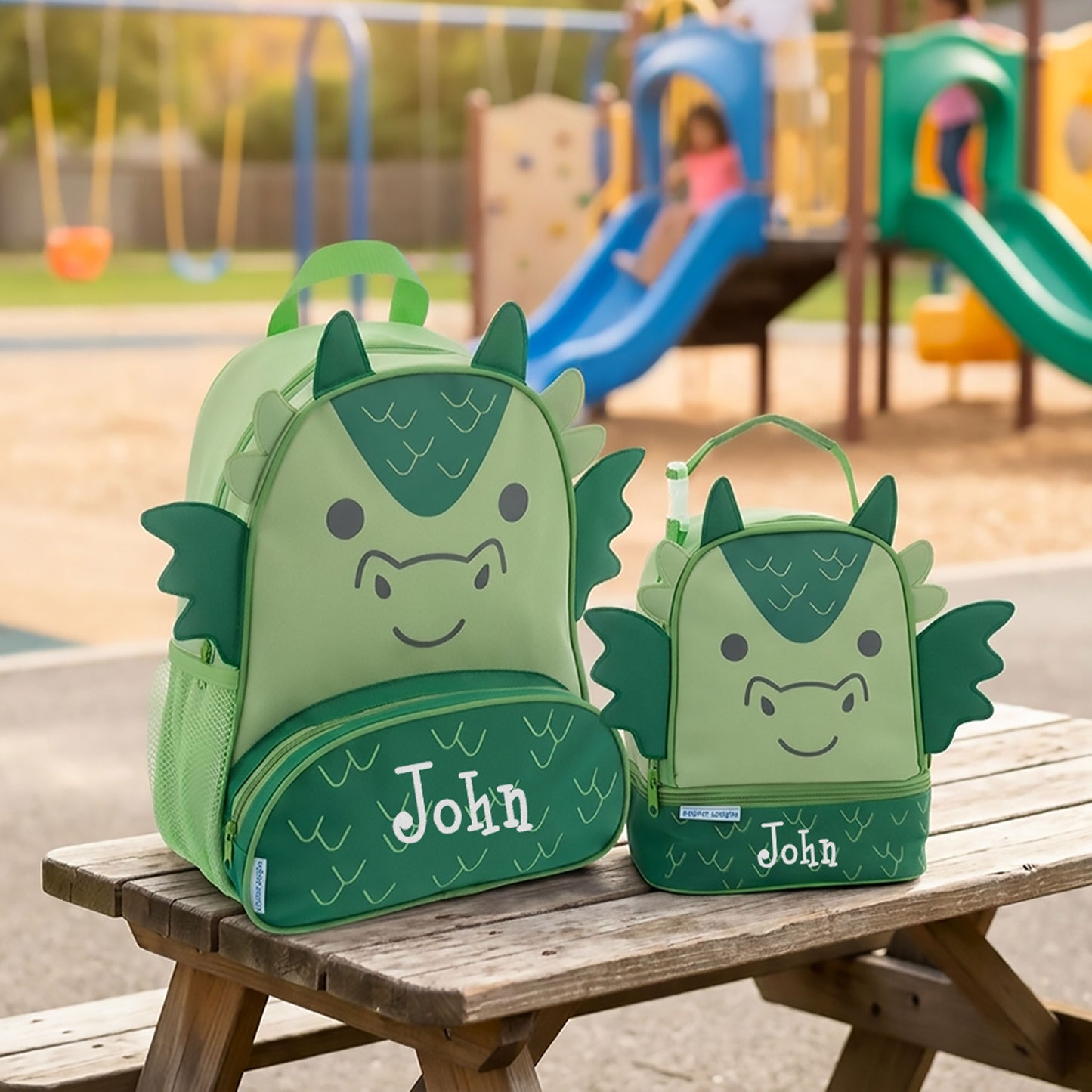 Personalized Dragon Backpack Set, Stephen Joseph | NautiTown