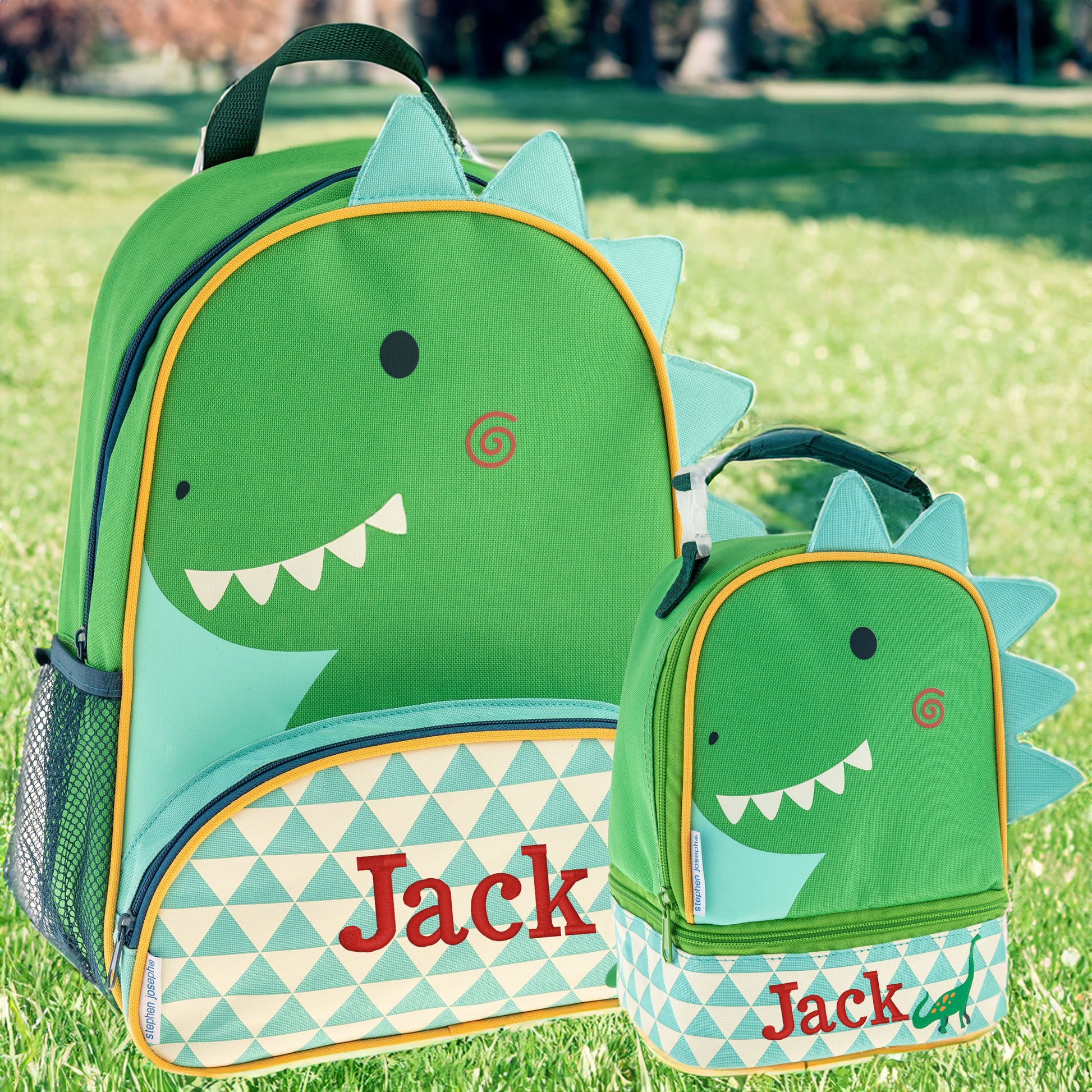 Personalized Dinosaur Backpack Set, Stephen Joseph | NautiTown