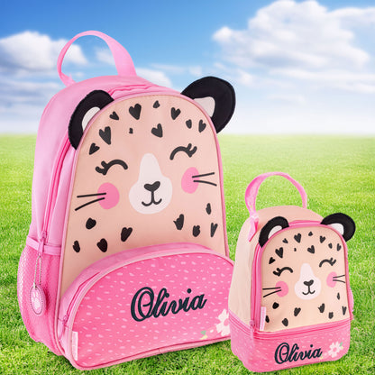 Personalized Leopard Backpack Set, Stephen Joseph | NautiTown