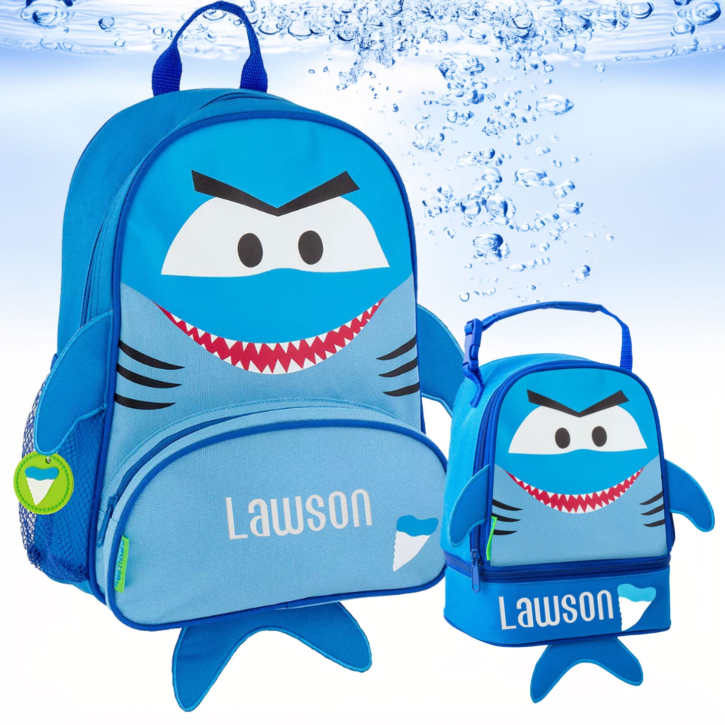 Personalized Shark Backpack Set, Stephen Joseph | NautiTown