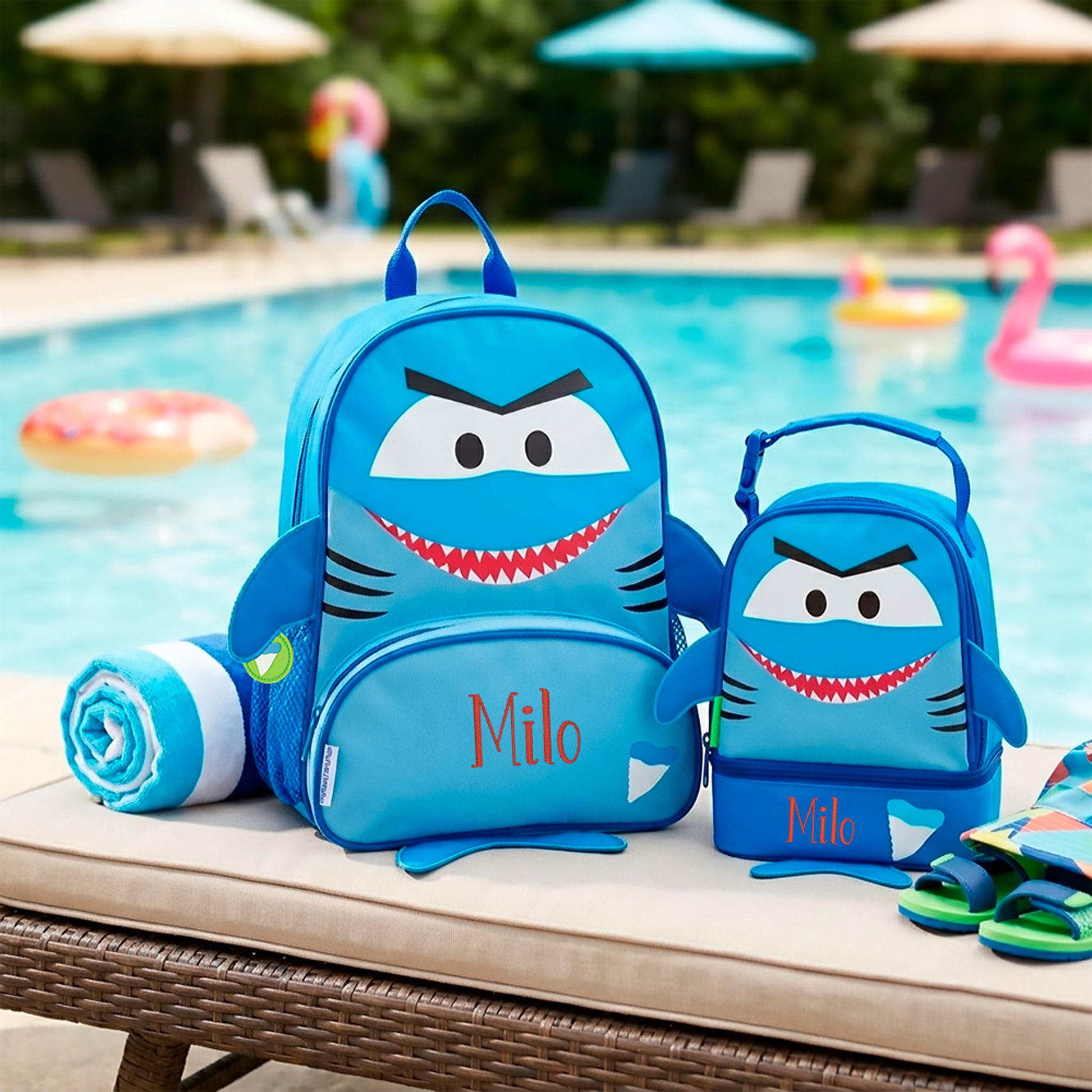 Personalized Shark Backpack Set, Stephen Joseph | NautiTown