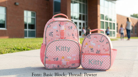 Personalized Stephen Joseph Strawberry Backpack & Lunchbox Set