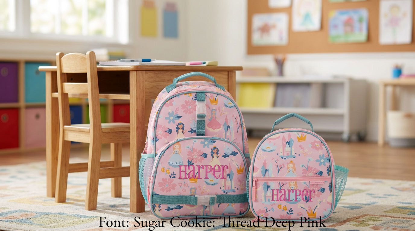 Personalized Stephen Joseph Princess Backpack & Lunchbox Set