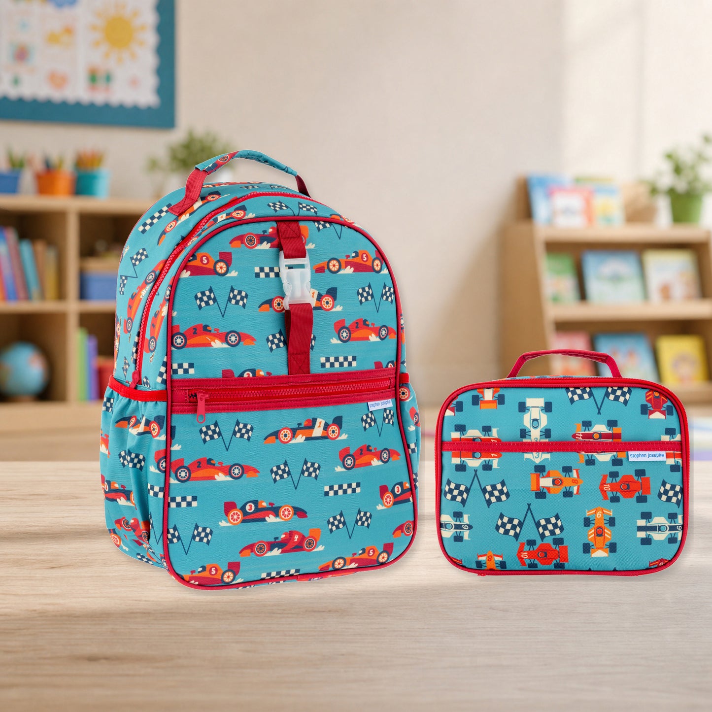 Personalized Racecar Backpack Set, Stephen Joseph | NautiTown
