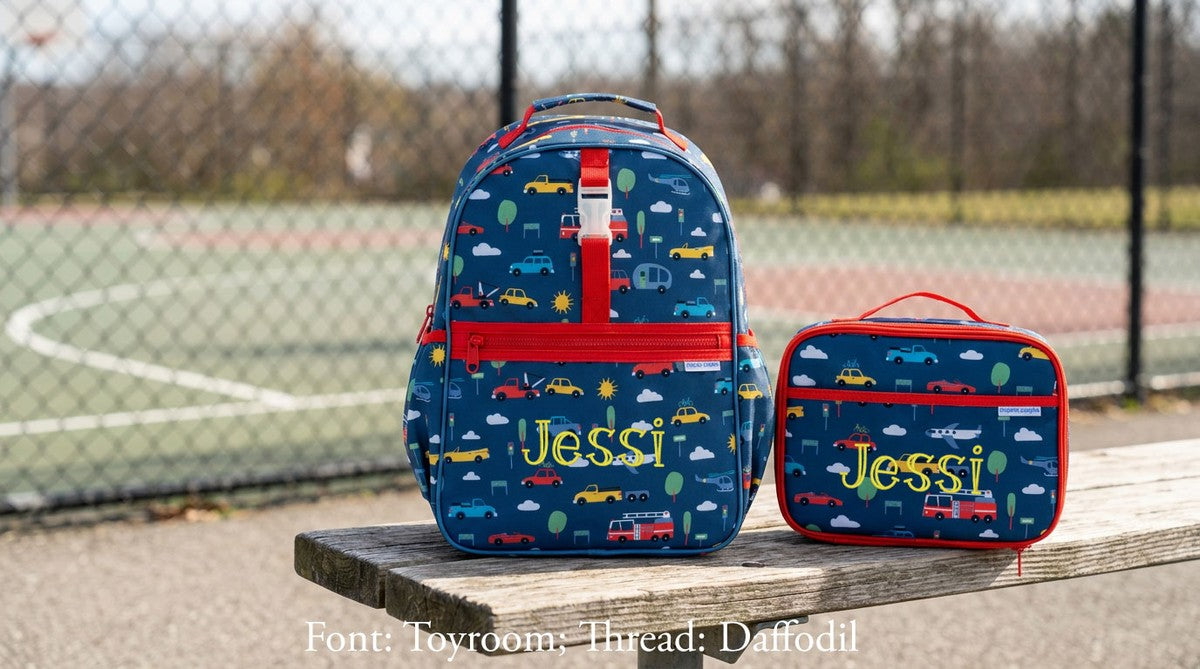 Stephen Joseph All Over Print Backpack, Cars & Trucks