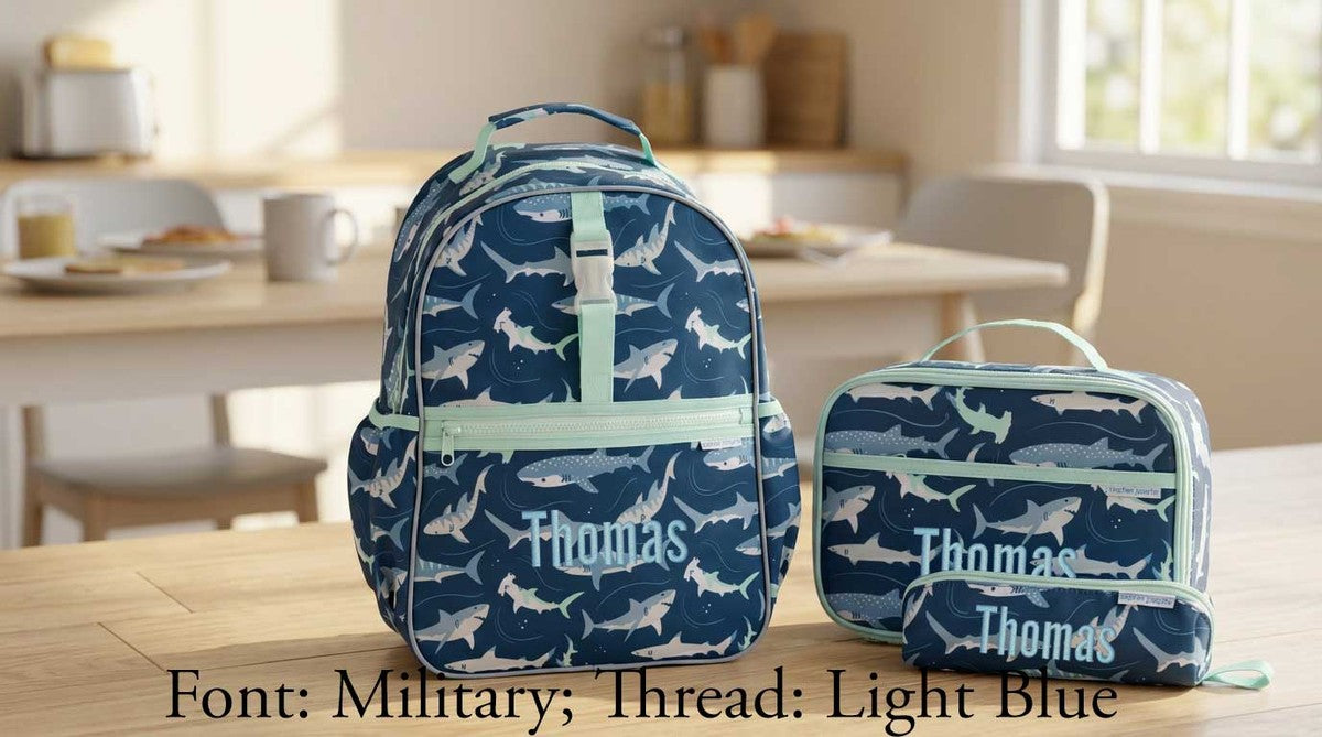 Stephen Joseph All Over Print Backpack, Sharks