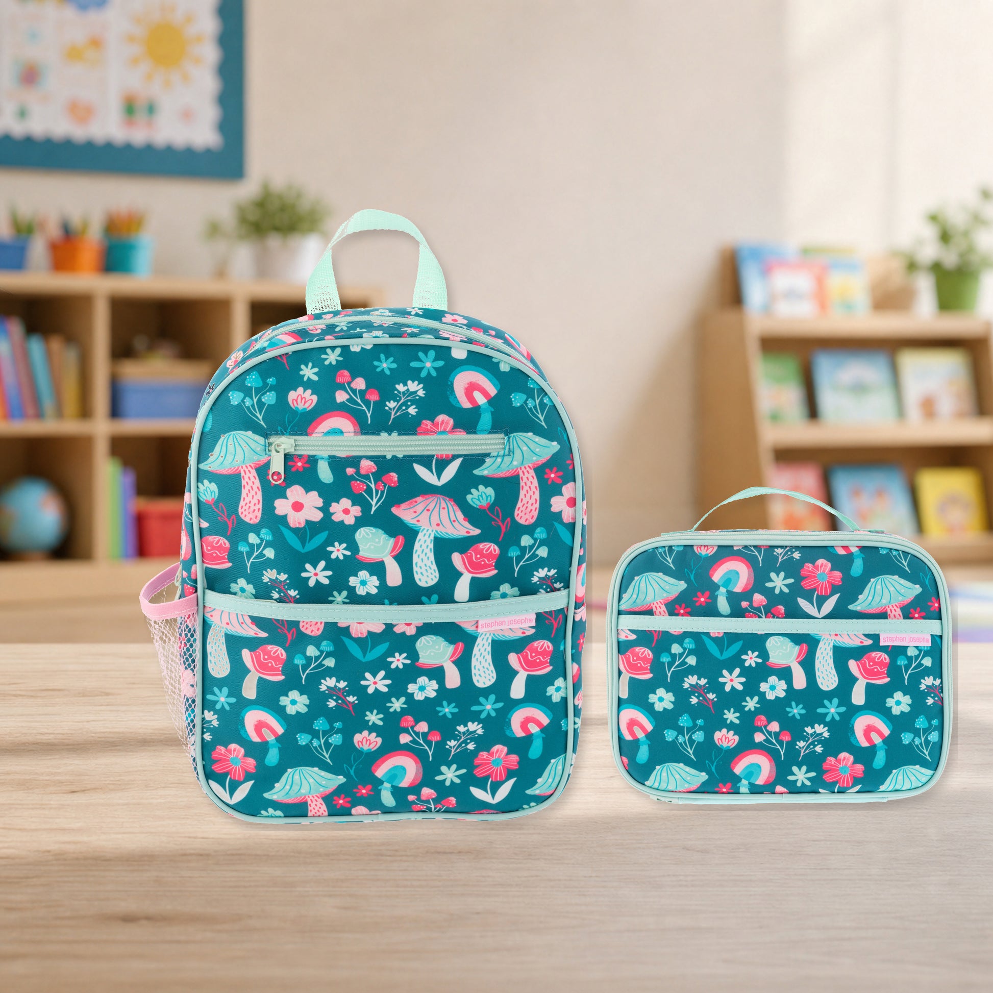 Personalized Mushroom Backpack Set, Stephen Joseph | NautiTown