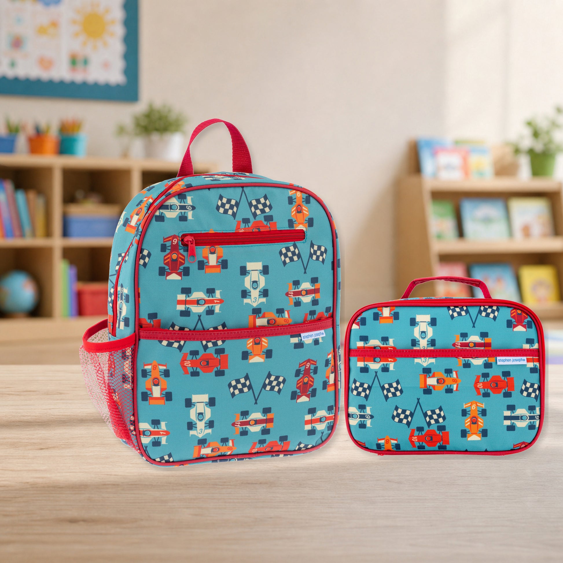 Personalized Racecar Backpack Set, Stephen Joseph | NautiTown