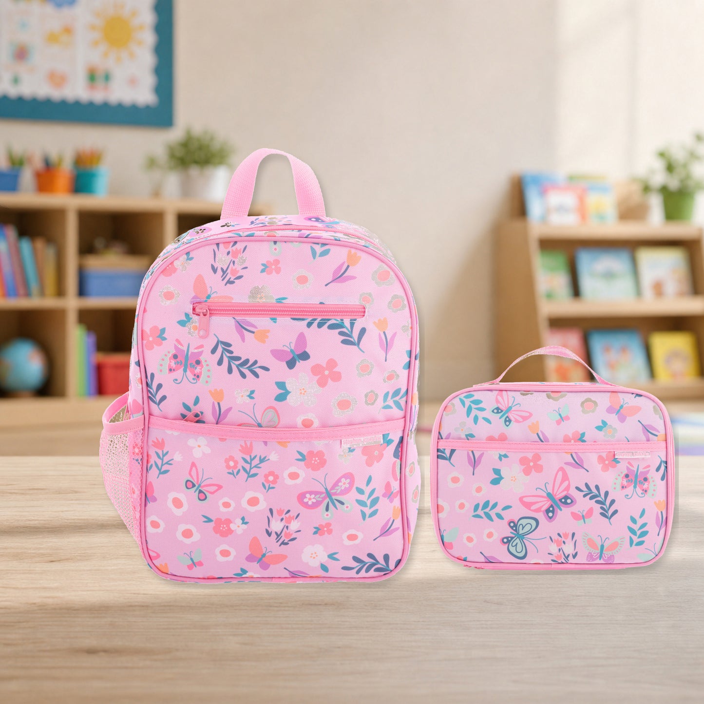 Personalized Lilac Butterfly Backpack Set, Stephen Joseph | NautiTown