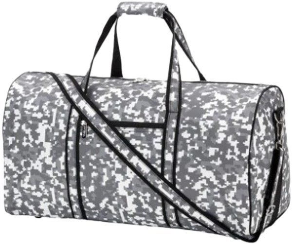 Digital Camouflage  Custom Overnight Bag with Embroidered Name or Monogram, Weekend Travel Bag, Sports Bag, Dance Bag, Boys Duffel Bag, Girls Bag