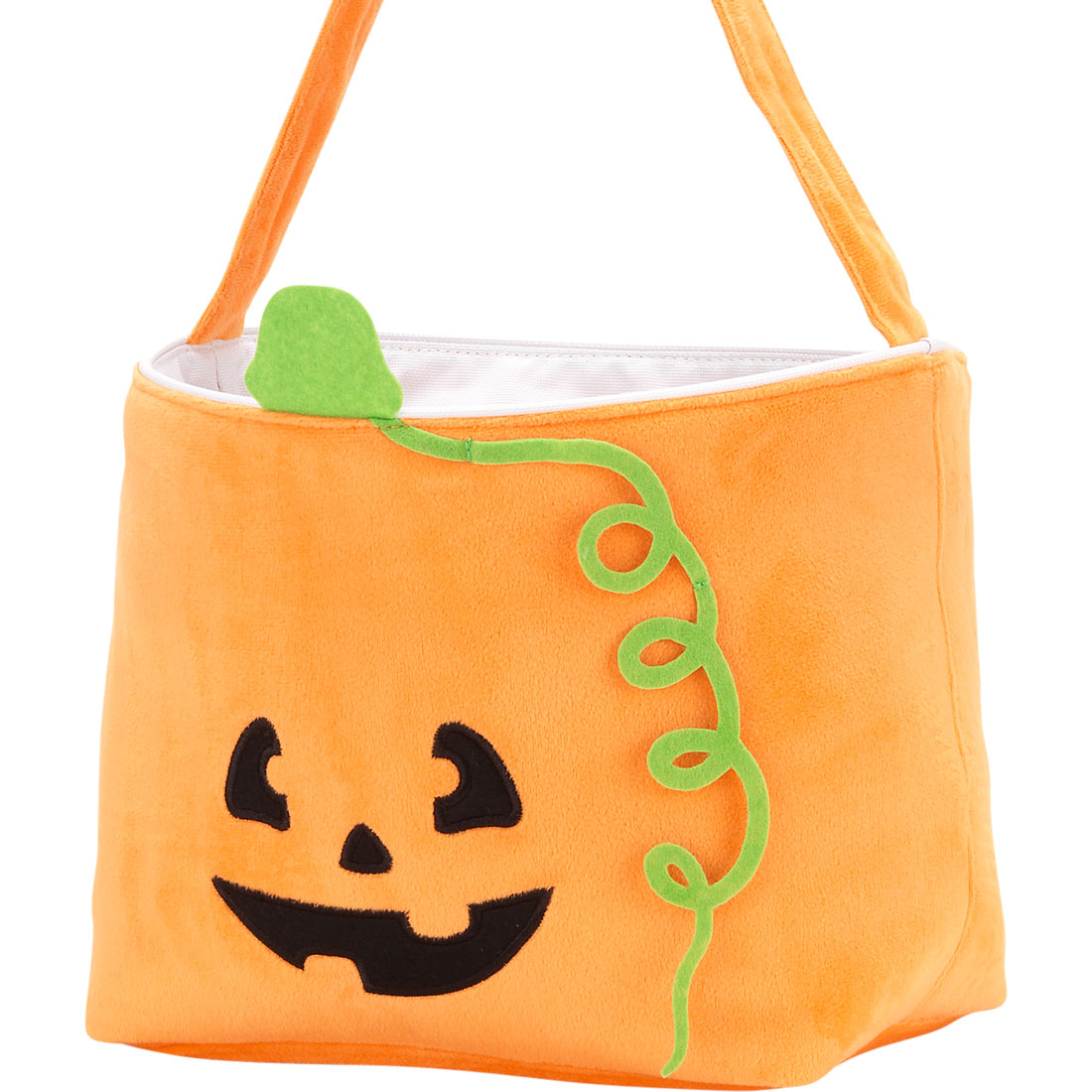 Plush Halloween Trick or Treat Pumpkin Character Basket