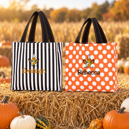 Personalized Unicorn Face Halloween Trick-or-Treat Bag