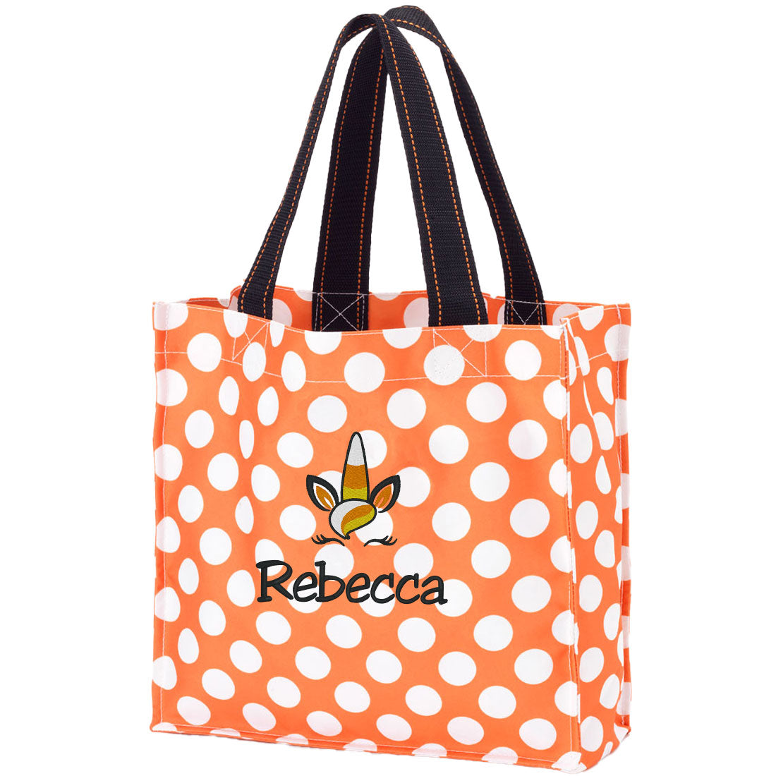 Personalized Unicorn Face Halloween Trick-or-Treat Bag