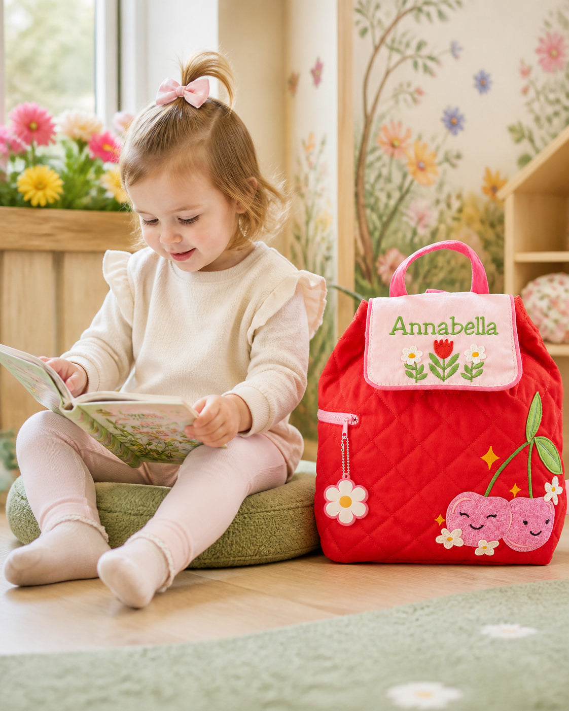 Personalized SJ100102A toddler backpack lifestyle image