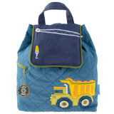 Stephen Joseph Embroidered Quilted Backpack for Toddlers, Construction