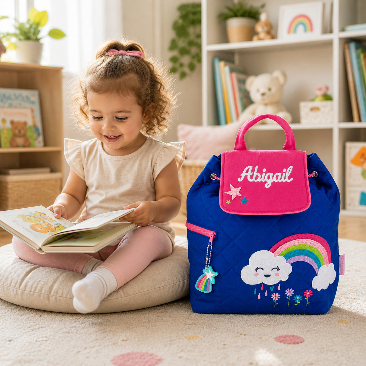 Personalized SJ100118A toddler backpack lifestyle image