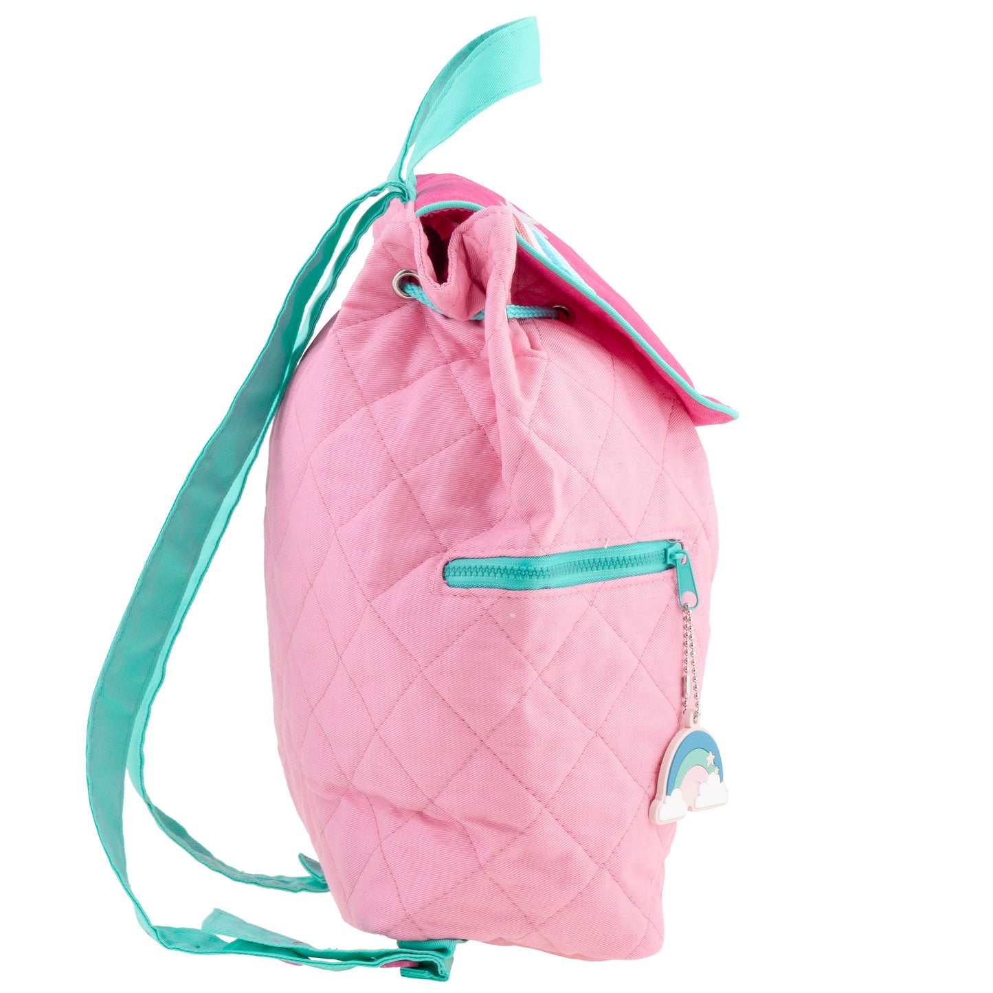 Stephen Joseph Embroidered Quilted Backpack for Toddlers, Pink Unicorn