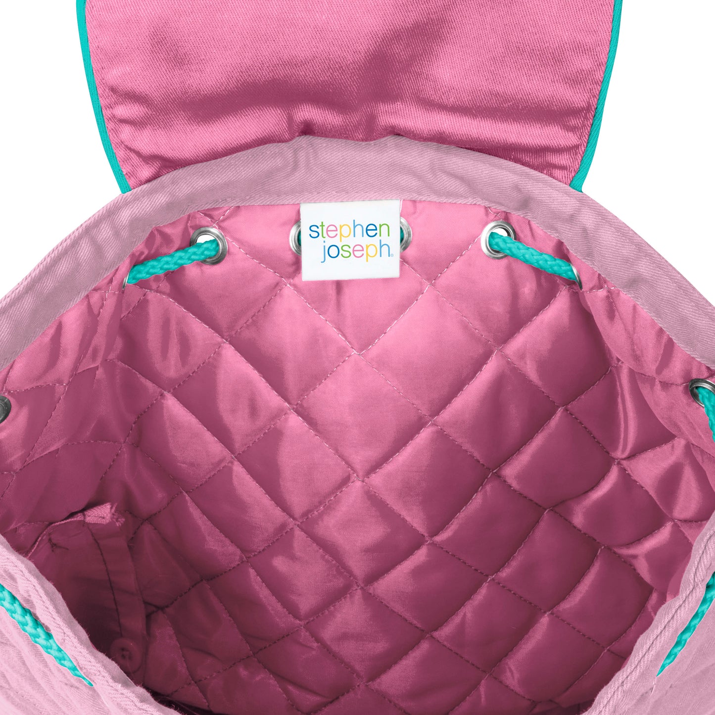Stephen Joseph Embroidered Quilted Backpack for Toddlers, Pink Unicorn