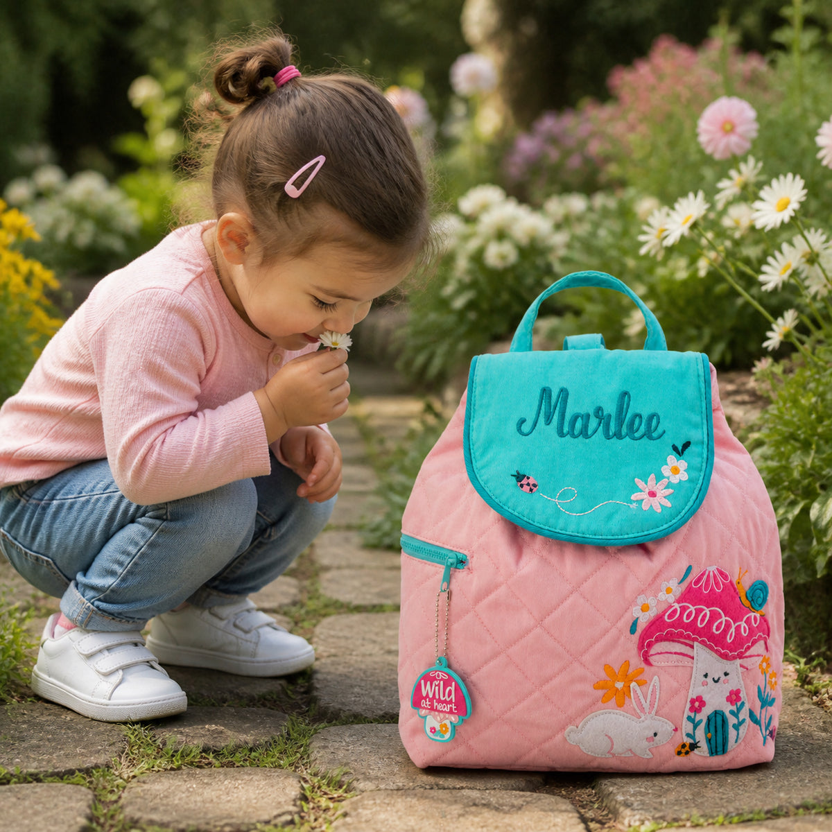 Personalized SJ100123A toddler backpack lifestyle image