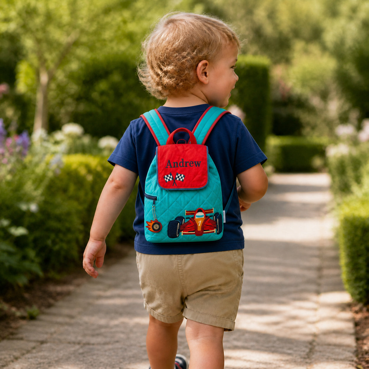 Personalized SJ100124C toddler backpack lifestyle image