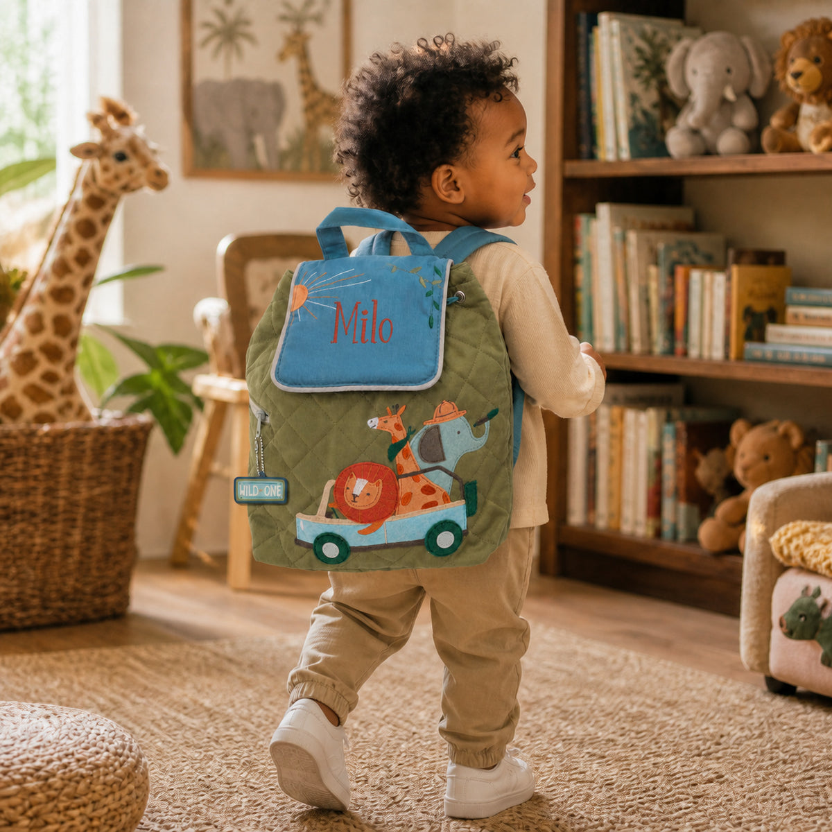 Personalized SJ100134E toddler backpack lifestyle image