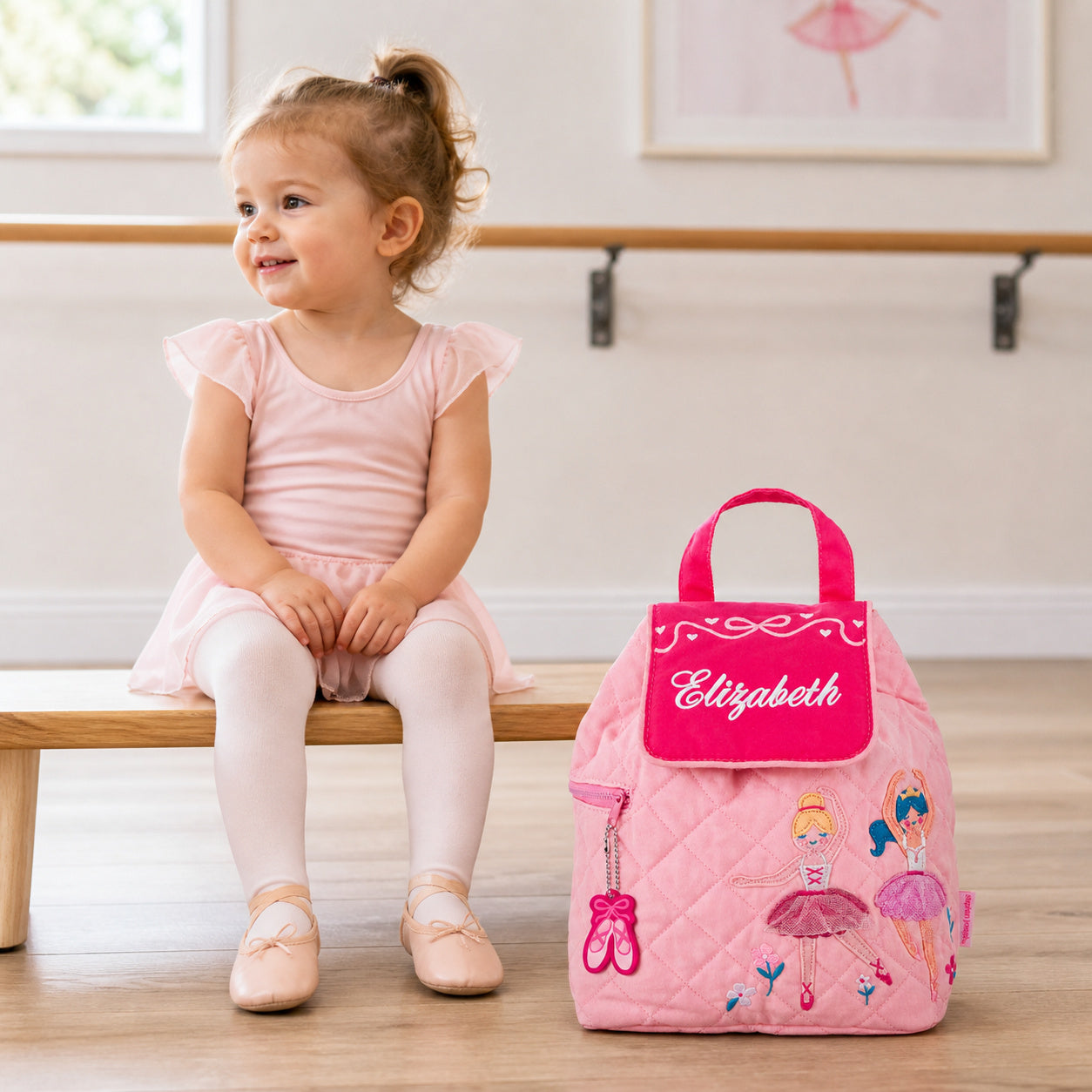 Personalized SJ100142F toddler backpack lifestyle image